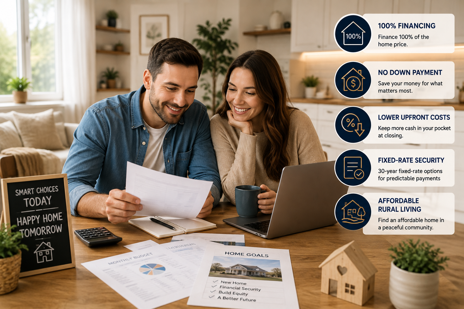 Who is a USDA loan for overview graphic