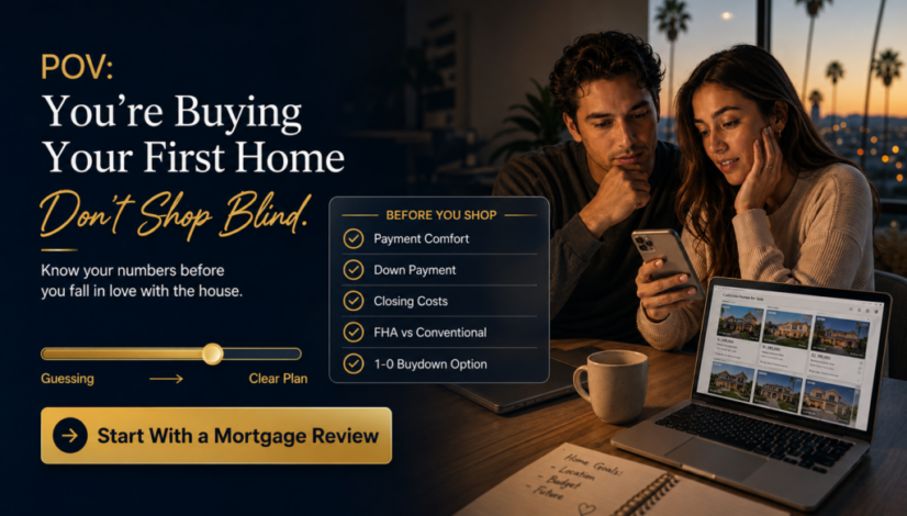 buying your first home in California