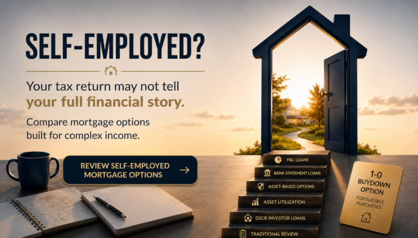 self-employed mortgage options California