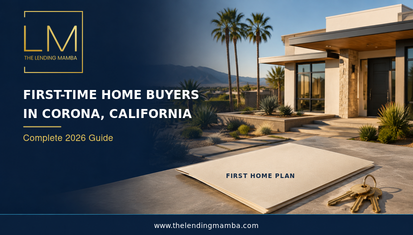 First-time home buyers in Corona California reviewing a 2026 home buying plan
