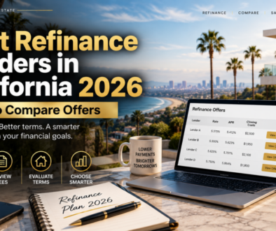 California homeowner comparing refinance lenders Loan Estimates closing costs and break-even timing in 2026
