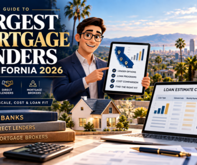 California homebuyer comparing the largest mortgage lenders banks direct lenders and mortgage brokers in 2026